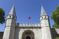 Gate of Salutation at TopkapÃÂ± palota in Istanbul Royalty Free Stock Photo