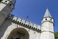 Gate of Salutation at TopkapÃÂ± palota in Istanbul Royalty Free Stock Photo