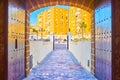 The gate of Santa Catalina harbor, Cadiz, Spain Royalty Free Stock Photo