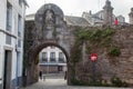 Gate of Santiago in the Roman Walls of Lugo in Spain - A UNESCO World Heritage Site Royalty Free Stock Photo