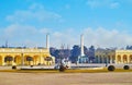 The gate of Schonbrunn palace, Vienna, Austria