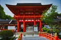 A gate of Kamigamo-jinja shrine. Kyoto Japan
