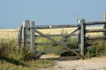 Gate on the South Downs Way. Long distance walking Path. Sussex, UK Royalty Free Stock Photo