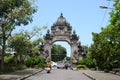 Gate structure at Jalan Ayodya, where famous Pura Taman Ayun located in Bali, Indonesia