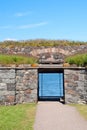 Gate in Suomenlinna fortress Royalty Free Stock Photo