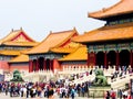 Gate of Supreme Harmong of Beijing Forbidden City Royalty Free Stock Photo