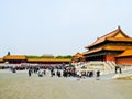 Gate of Supreme Harmong of Beijing Forbidden City Royalty Free Stock Photo