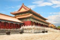 The Gate of Supreme Harmony in the Forbidden City. Side view.