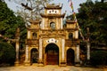 At the gate of Thien Tru Pagoda with no people Royalty Free Stock Photo