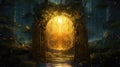 Gate to Another Universe. A Portal to Uncharted Realms and Dimensions Royalty Free Stock Photo