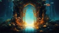 Gateway to an Alternate Universe: An Entry to Unexplored Realms and Dimensions Royalty Free Stock Photo