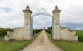 Gate to Chateau Balestard Royalty Free Stock Photo