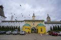 Gate to the entrance to the Paphnuti monastery in Borovsk, Russia