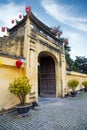 Gate to Imperial Citadel Thang Long in Hanoi Royalty Free Stock Photo