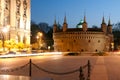 A gate to Krakow - barbican. Poland. Royalty Free Stock Photo