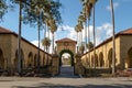 Gate to the Main Quad at Stanford University Campus - Palo Alto, California, USA