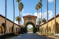 Gate to the Main Quad at Stanford University Campus - Palo Alto, California, USA