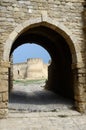 Gate to middle fortess bastion in old turkish stronghold Akkerman,Belgorod-Dnestrovsky, Ukraine Royalty Free Stock Photo