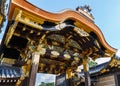 The Gate to Ninomaru PAlace at Nijo Castle in Kyoto Royalty Free Stock Photo