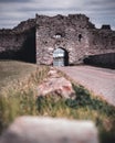 A gate to an old english castle Royalty Free Stock Photo
