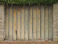 Gate to an old garage Royalty Free Stock Photo