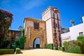 Gate to Real Alcazar Gardens in Seville, Spain. Royalty Free Stock Photo