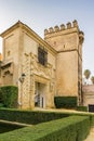 Gate in Alcazar of Seville, Spain Royalty Free Stock Photo