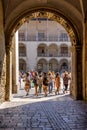 Gate to renaissance courtyard- Wawel Royal Castle- Cracow- Poland Royalty Free Stock Photo