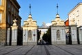 The gate to the Warsaw University campus Royalty Free Stock Photo