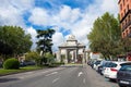 Gate of Toledo (Puerta de Toledo) on a sunny spring day in Madrid Royalty Free Stock Photo