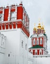 Gate tower of Novodevichy Convent, Moscow Royalty Free Stock Photo