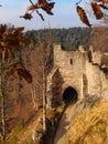 Gate tower of Oybin Castle Royalty Free Stock Photo