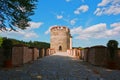 Gate tower of restored Cesky Sternberk castle in Czech Republic