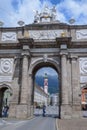 The gate of Triumphpforte in Innsbruck on Austria