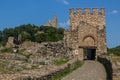 Gate of Tsarevets fortress in Veliko Tarnovo, Bulgar Royalty Free Stock Photo