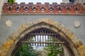 Gate of the Vajdahunyad Castle in Budapest, Hungary Royalty Free Stock Photo