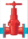 Gate valve Royalty Free Stock Photo