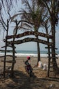 Gate at Watu Bale Beach, Kebumen, Central Java, Indonesia
