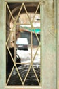 Gate window detail Royalty Free Stock Photo