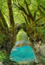 Gate of the Wishes, Kapija zelja. Mrtvica river Canyon Montenegro Wild Beauty. Nature landscape background. Royalty Free Stock Photo