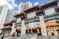 Gate at the Wong Tai Sin Temple in Hong Kong