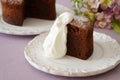 Gateau au Chocolat Royalty Free Stock Photo