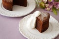 Gateau au Chocolat Royalty Free Stock Photo