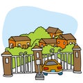 Gated Community Royalty Free Stock Photo