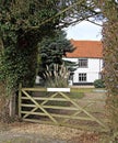 Gated farmhouse Royalty Free Stock Photo