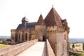 Gatehouse castle chateau de biron, dordogne france Royalty Free Stock Photo