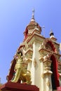 The gates of an ancient Buddhist temple Royalty Free Stock Photo