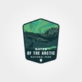 gates of the arctic vector logo patch illustration design, us national park sticker print design