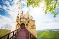 Gates and bridge of the Schloss Lichtenstein