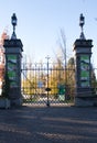 Gates closed and locked due to COVID restrictions in Germany.